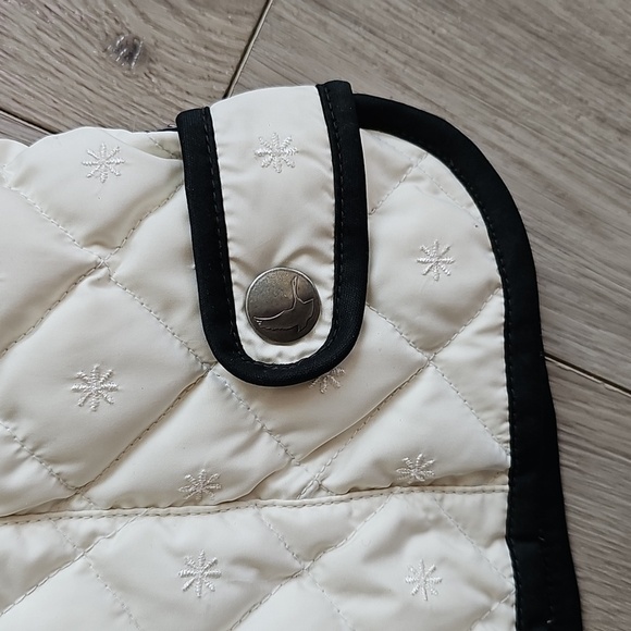 Eddie Bauer Goose Down Diamond Quilted Snowflake Embroidered Vest, Small / SP - Picture 15 of 15